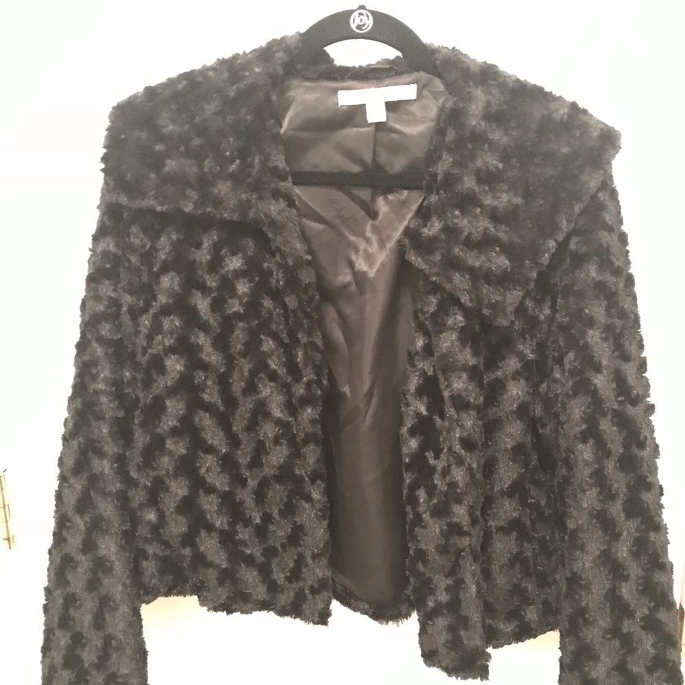 Fever black faux fur coat